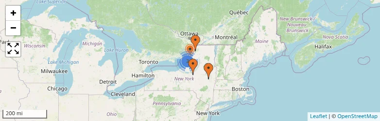 Related schools map
