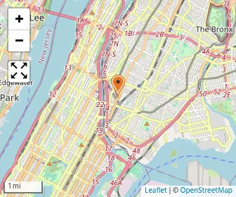 Map of Cardinal Hayes High School