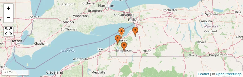 Related schools map