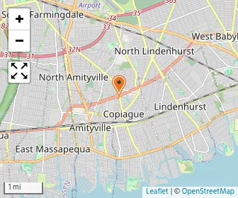 Map of Copiague Christian Academy