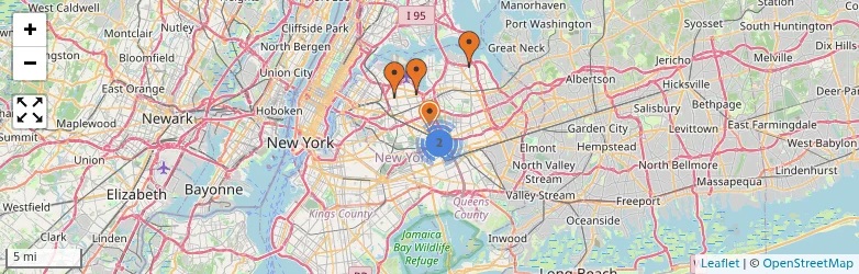 Related schools map