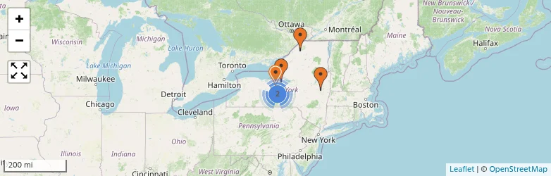Related schools map