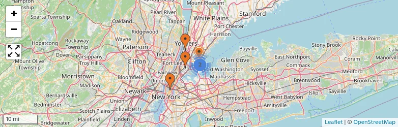 Related schools map