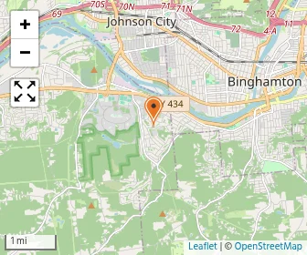 Map of Hillel Academy Of Broome County