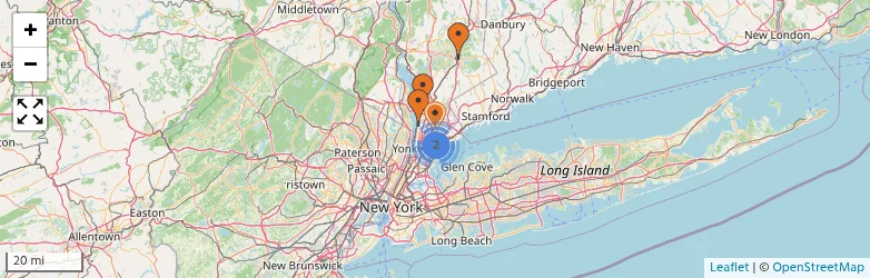 Related schools map
