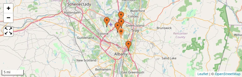 Related schools map
