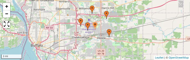 Related schools map