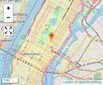 Map of Rabbi Arthur Schneier Park East Day School