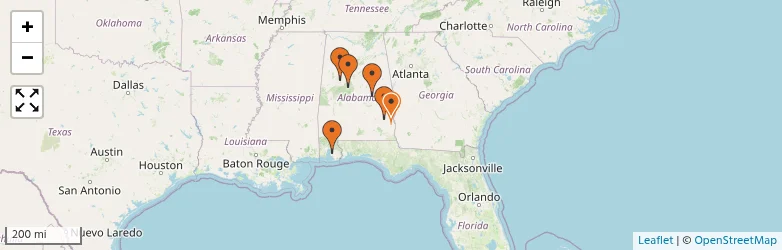 Related schools map