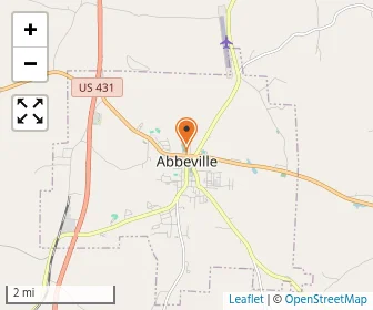 Map of Abbeville Christian Academy