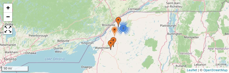 Related schools map