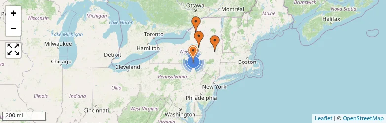 Related schools map