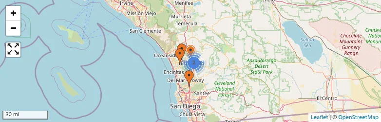Related schools map