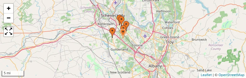 Related schools map