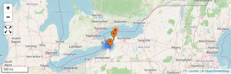 Related schools map
