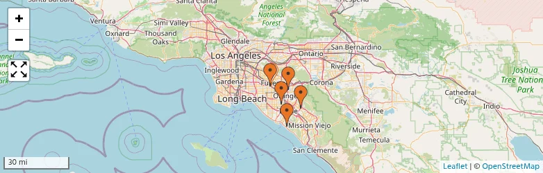 Related schools map