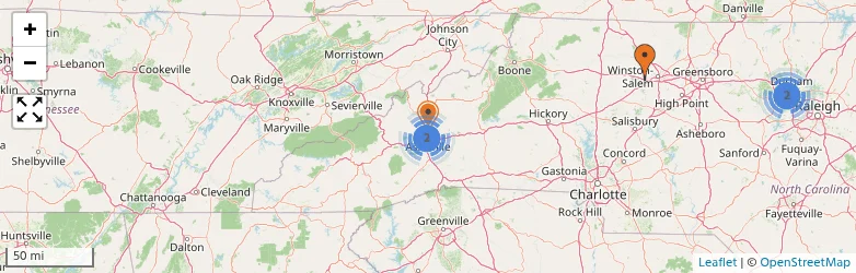 Related schools map