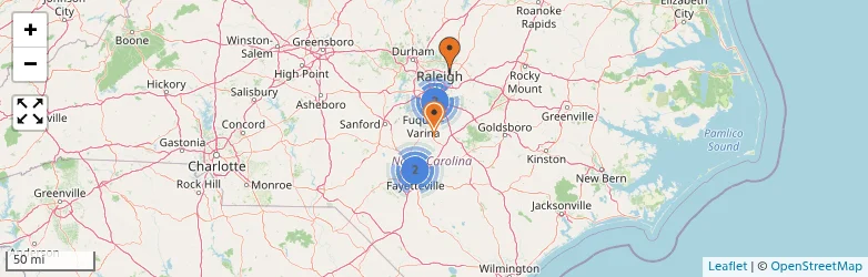 Related schools map