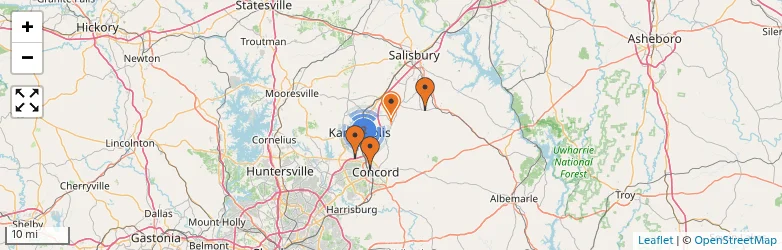 Related schools map