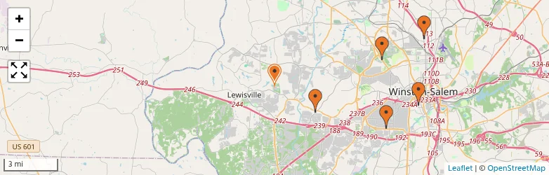 Related schools map