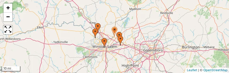 Related schools map