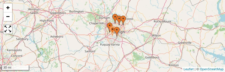 Related schools map