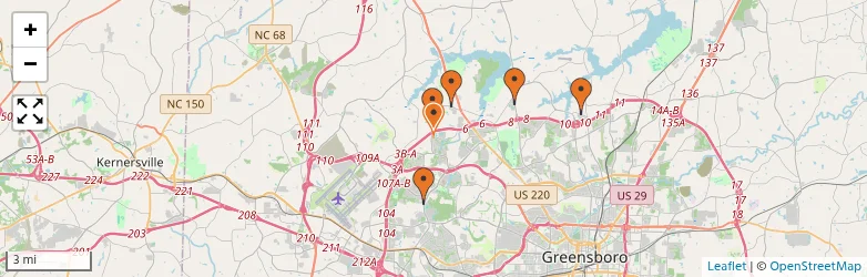 Related schools map