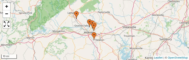 Related schools map