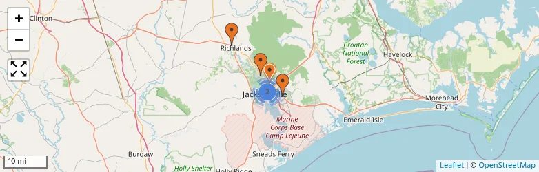 Related schools map