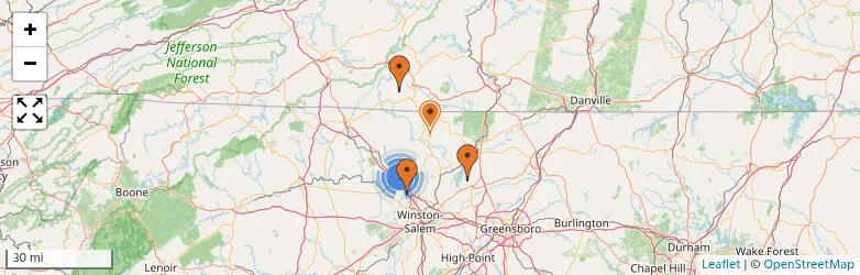 Related schools map