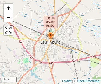 Map of Laurinburg Normal & Industrial Institute