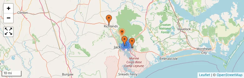 Related schools map
