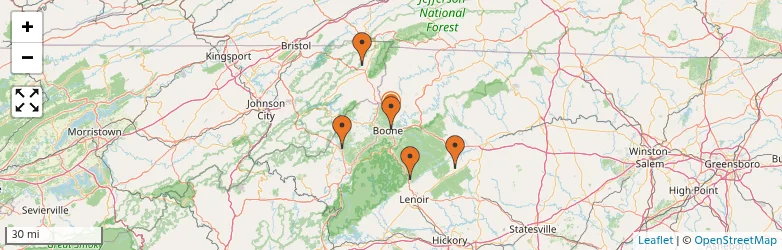 Related schools map