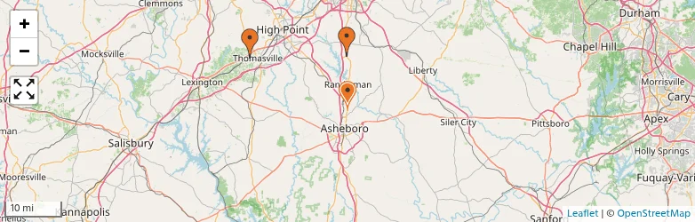 Related schools map