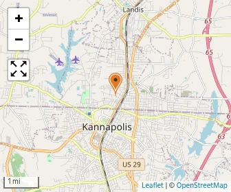 Map of North Kannapolis Christian Academy