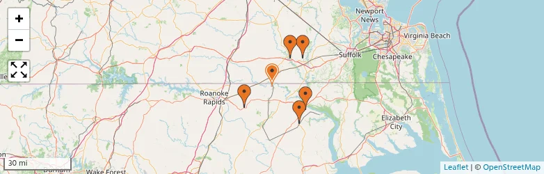 Related schools map