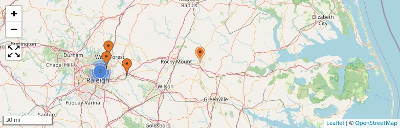 Related schools map