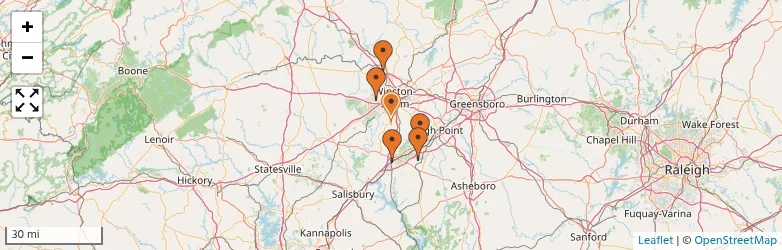 Related schools map