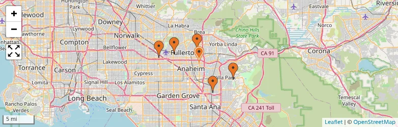 Related schools map