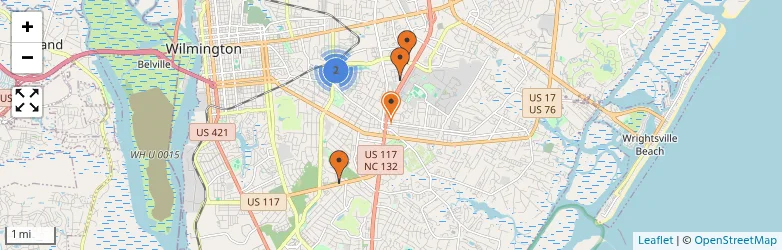 Related schools map