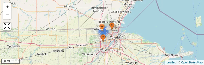 Related schools map