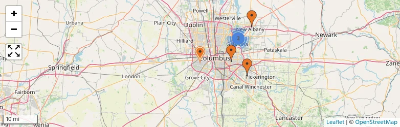 Related schools map