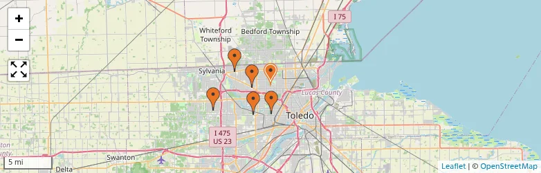 Related schools map
