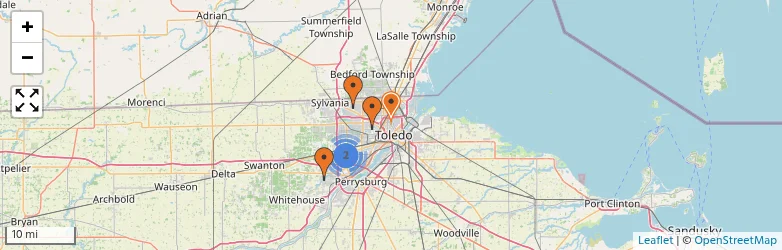 Related schools map