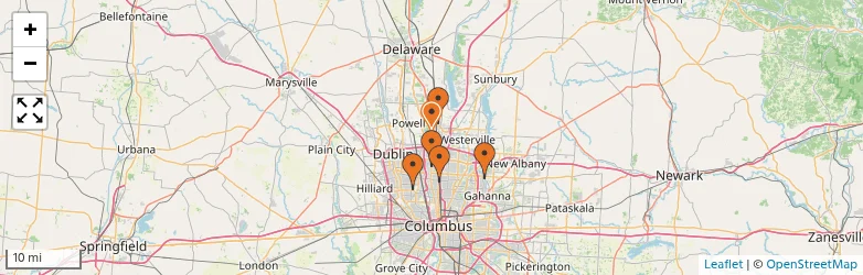 Related schools map