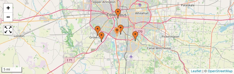 Related schools map
