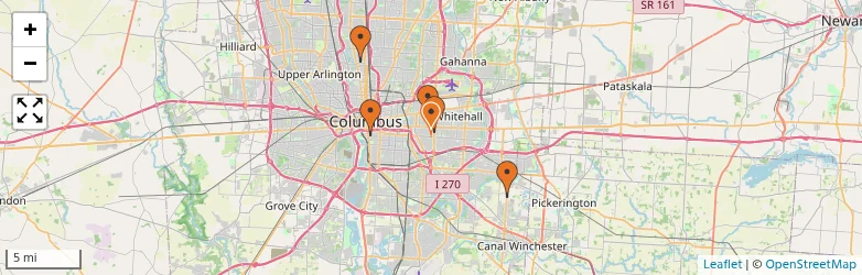 Related schools map