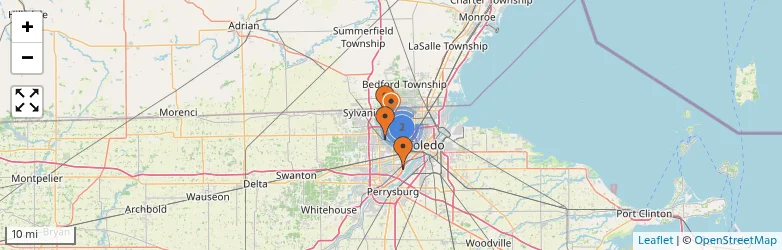 Related schools map