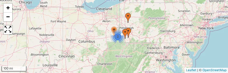 Related schools map