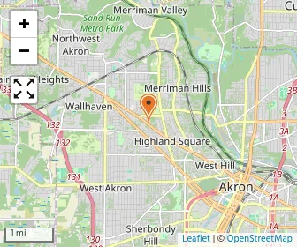 Map of Akron First Academy & Preschool